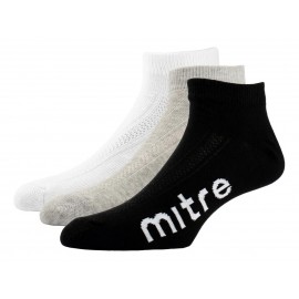 Pack X3 Mitre Low Socks Blanco 39/45 75200-01